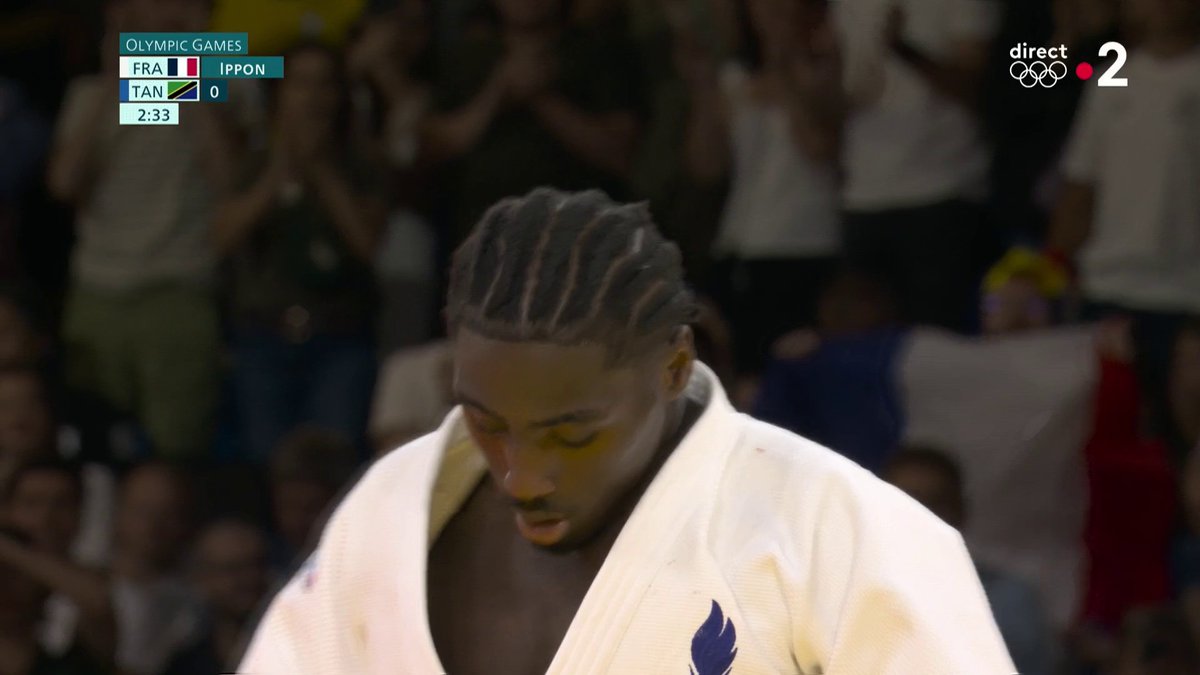 #Paris2024 | 🔥 MAIS OUI JOAN-BENJAMIN GABA ! 🇫🇷 Le Français impressionne à nouveau et rejoint les quarts de finale ! Il est en mission ! 🫡 📺 À suivre en direct :