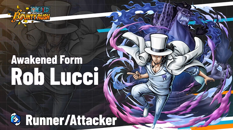 [5.5 Year Anniversary Live Broadcast] Here's a sneak peek of the gameplay reveal video of Extreme Legendary Character "Awakened Form Rob Lucci" for the overseas players! #OPBRlive #BountyRush