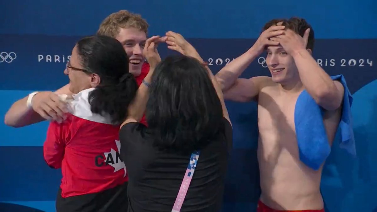 This moment gave us goosebumps 🥹 #Paris2024 | DivingPlongeonCanada