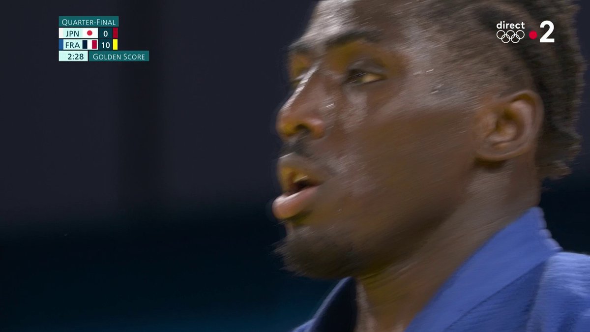 #Paris2024 | 🤩 TU ES UN GRAND, JOAN-BENJAMIN GABA ! 🇫🇷 Le jeune judoka se qualifie en demi-finales après un long et dur combat face au Japonais Soichi Hashimoto. Tout simplement immense !!! 📺 À suivre en direct :