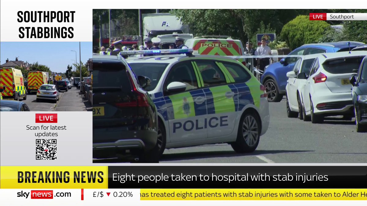 "Nothing like this has ever happened before" Local business owner Leigh Walton speaks to Sky News following a 'major incident' being declared in Southport as some victims are taken to Alder Hey Children's Hospital. Live updates: 📺 Sky 501 and YouTube