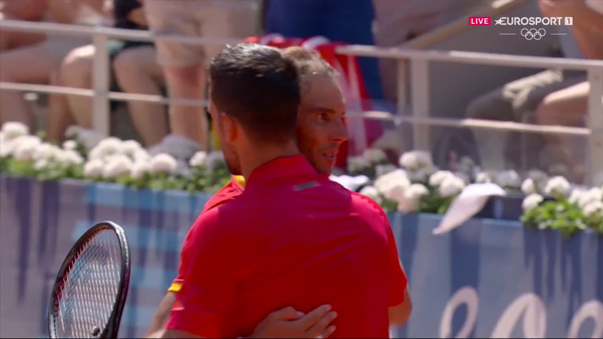 Adiós con entrega, honor y orgullo 🙏 Rafael Nadal se despide del cuadro individual de #Paris2024 tras caer contra Djokovic Nos quedará el dobles con Carlos Alcaraz #Paris2024
