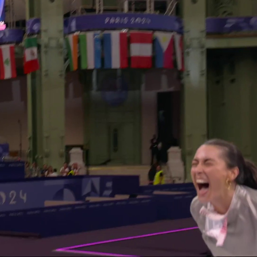 🇫🇷 Direction la 𝐟𝐢𝐧𝐚𝐥𝐞 du sabre pour Sara Balzer 🤩 La n°1 mondiale s'impose face à Kharlan et visera un premier titre olympique plus tard dans la soirée (face à Manon Apithy-Brunet on l'espère !) Suivez les Jeux de #Paris2024 en intégralité sur Eurosport via Max