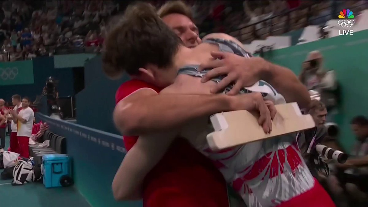 STEPHEN. NEDOROSCIK. The routine that clinched USA Gymnastics's first Olympic medal in the men's team final since 2008 🥉 📺: NBC Olympics & Paralympics &amp; Peacock #ParisOlympics