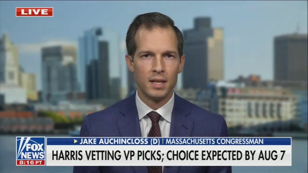 Rep. Jake Auchincloss to Fox: JD Vance doesn't appear to have any real political beliefs except for this deep-seated denigration of women. He has stood against exceptions rape and incest. He has voted against IVF. He has insulted women trying to start a family. And when he's pushed on it he just gets mean. And look at the top of the ticket, Donald Trump bragged about sexual assault and then was found liable for it