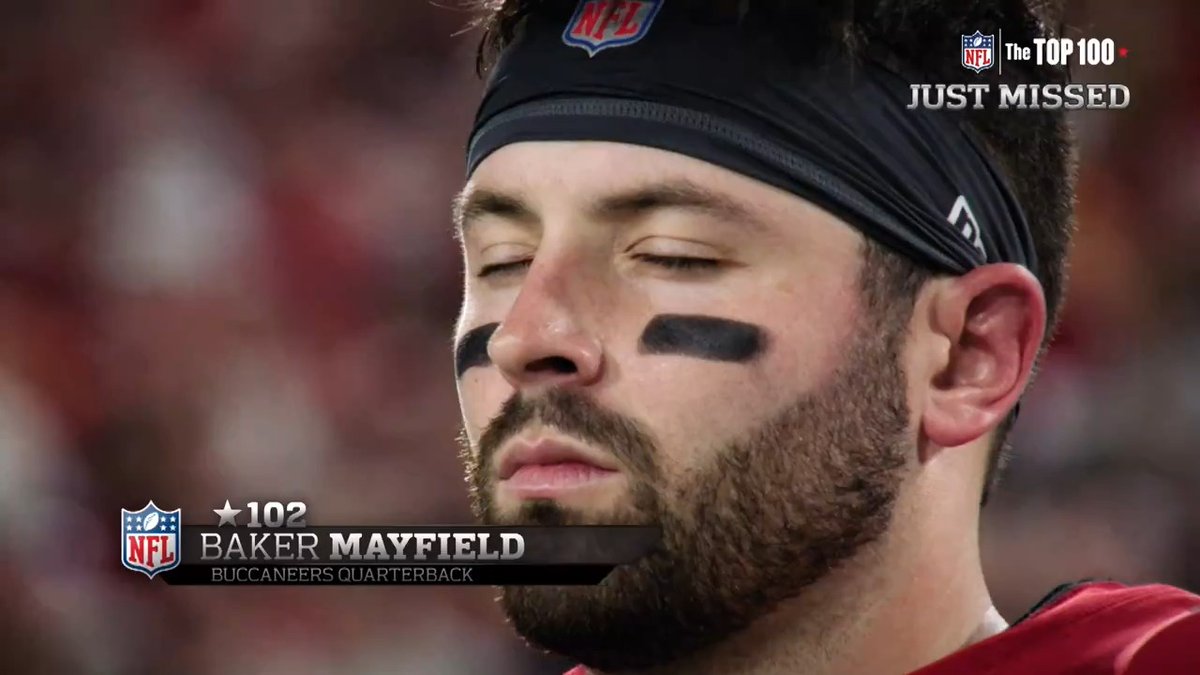 The players who just missed this year's #NFLTop100 list: 👇 110. Cam Jordan 109. C.J. Mosley 108. Bijan Robinson 107. Joe Flacco 106. T.J. Hockenson 105. Grady Jarrett 104. Matt Milano 103. Aaron Jones 102. Baker Mayfield 101. Joe Thuney