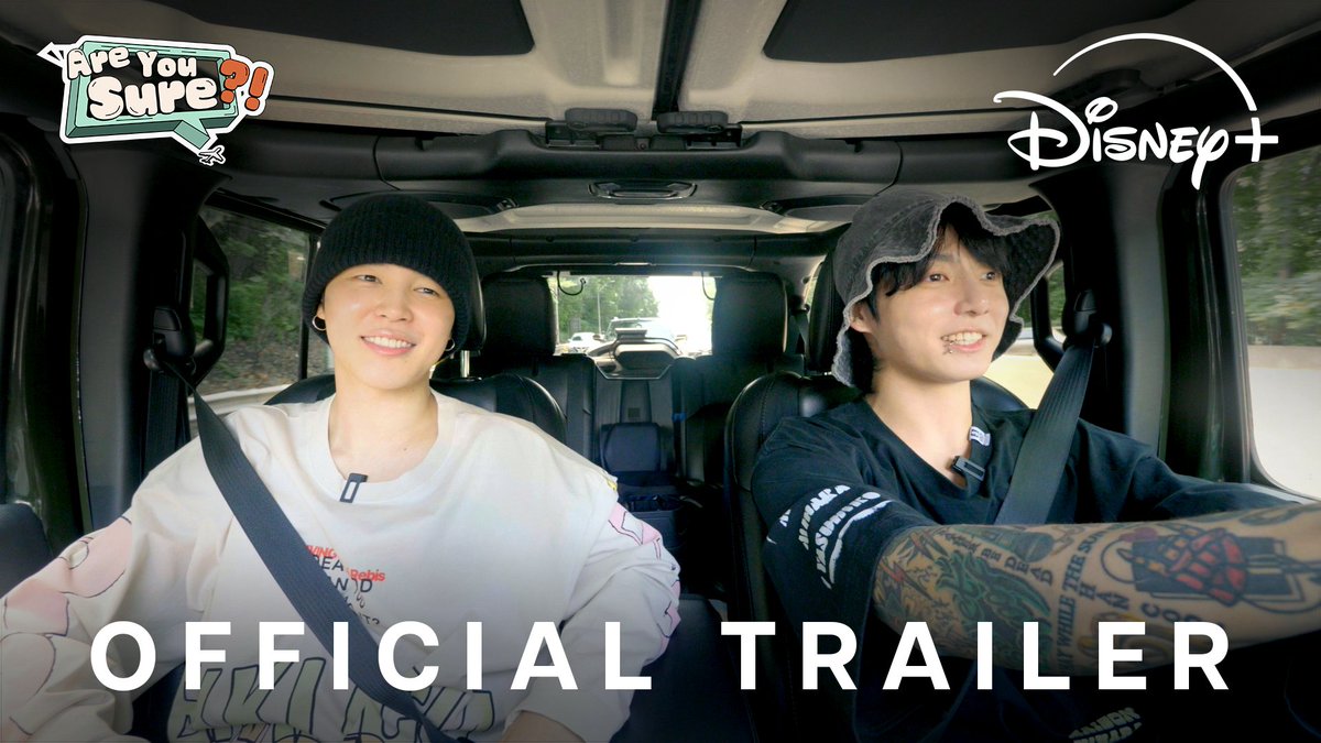 Join #Jimin and #JungKook on an exciting adventure to the USA, Jeju, and Sapporo! #AreYouSure starts streaming August 8, only on #DisneyPlus.