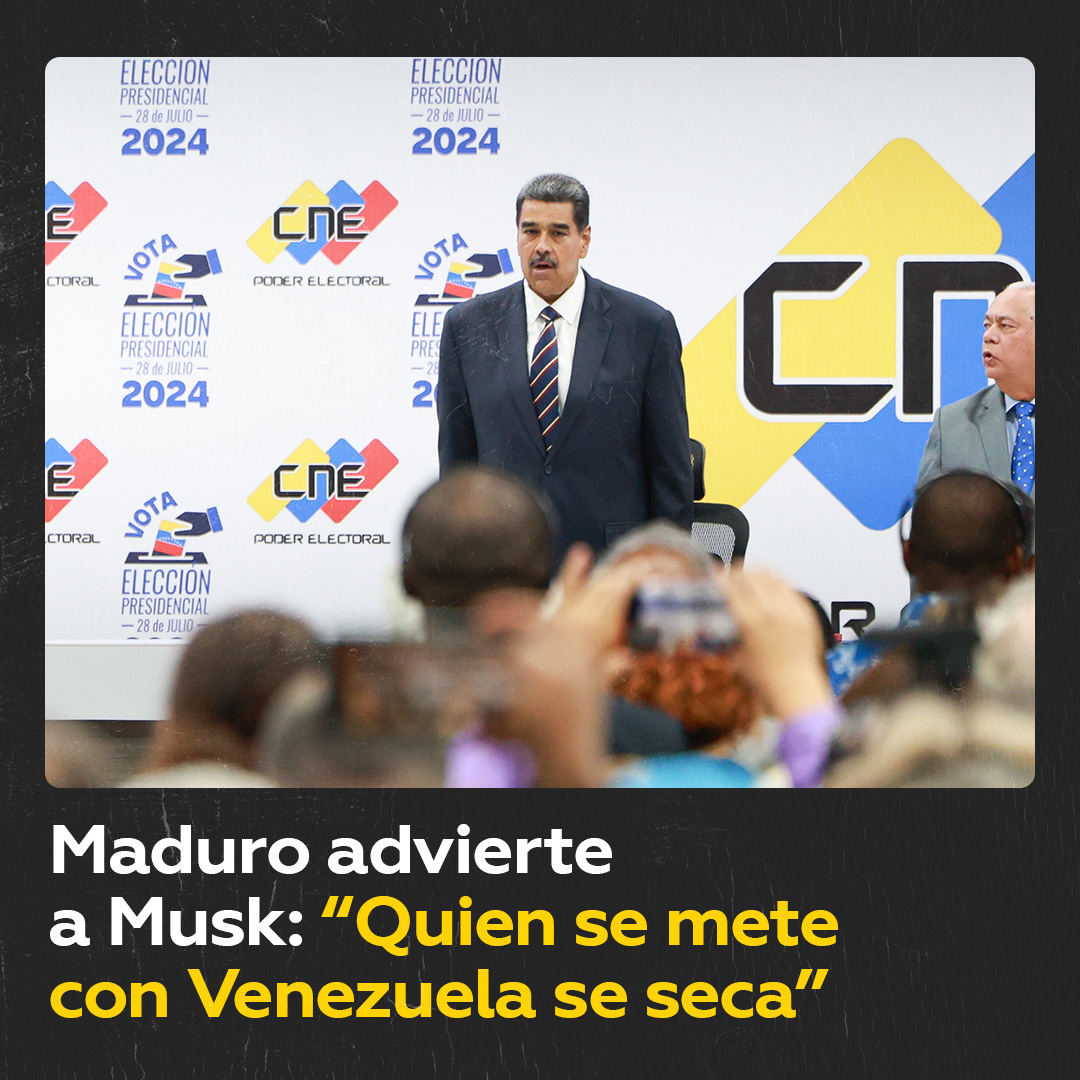 El presidente de Venezuela, Nicolás Maduro, lanzó una advertencia al empresario Elon Musk, acusándolo de estar detrás de conspiraciones contra la estabilidad democrática del país.