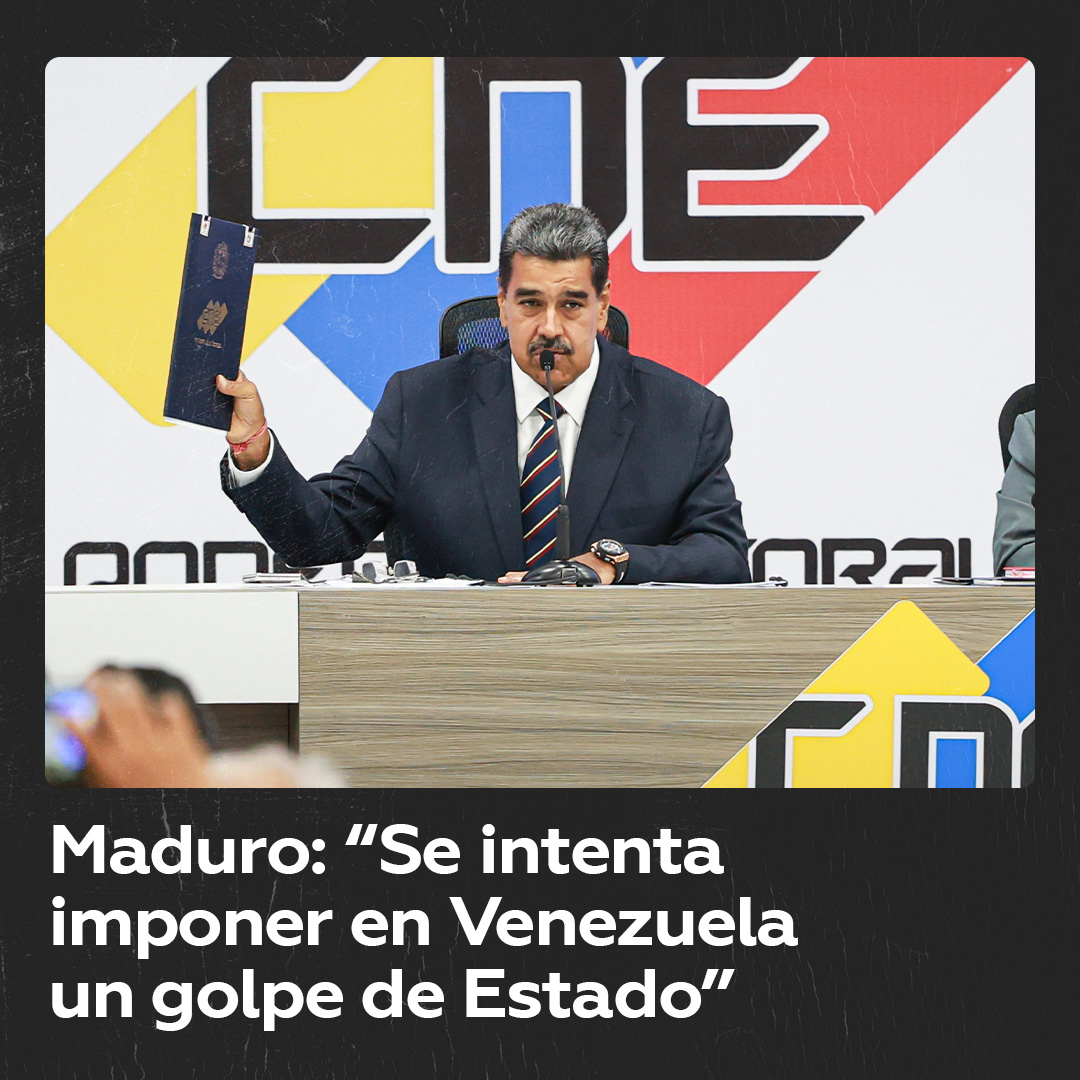 Nicolás Maduro aseguró que está en marcha "un golpe de Estado" de carácter "fascista y contrarrevolucionario", que pretende erigir una suerte de Gobierno paralelo.