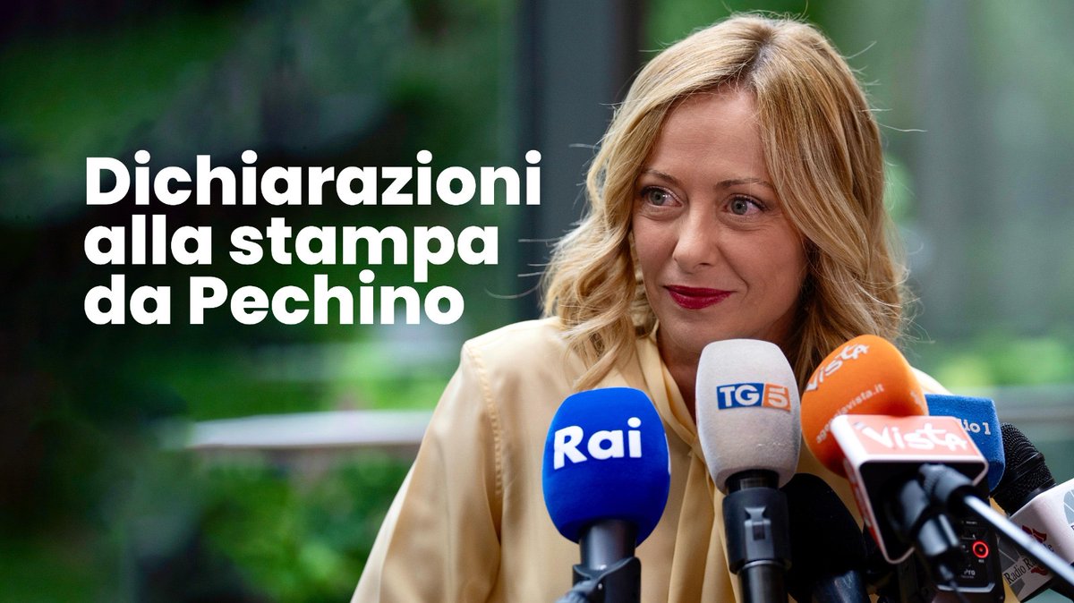Dichiarazioni alla stampa al termine degli incontri di Pechino.