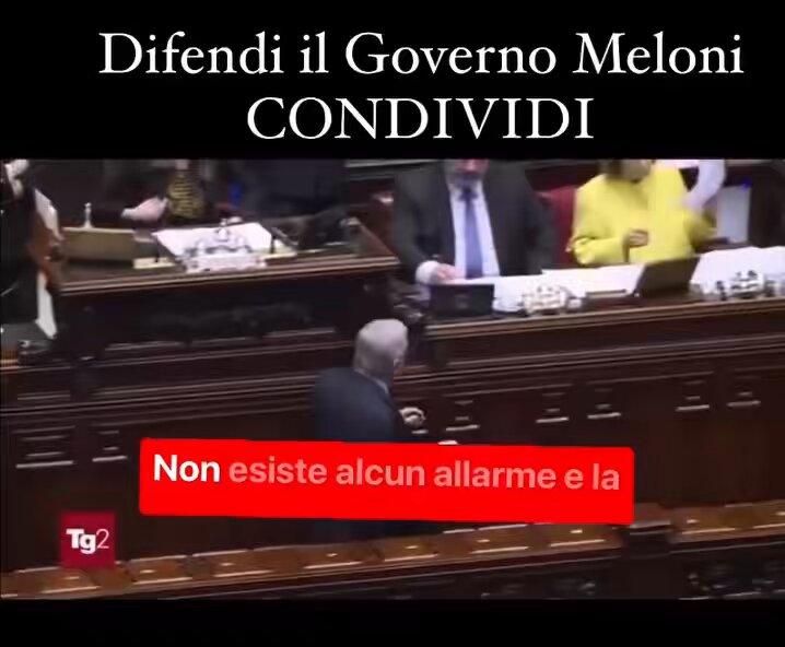 Il governo #Meloni usa come portavoce per informare i cittadini una condannata per FURTO ALLO STATO Delirante..