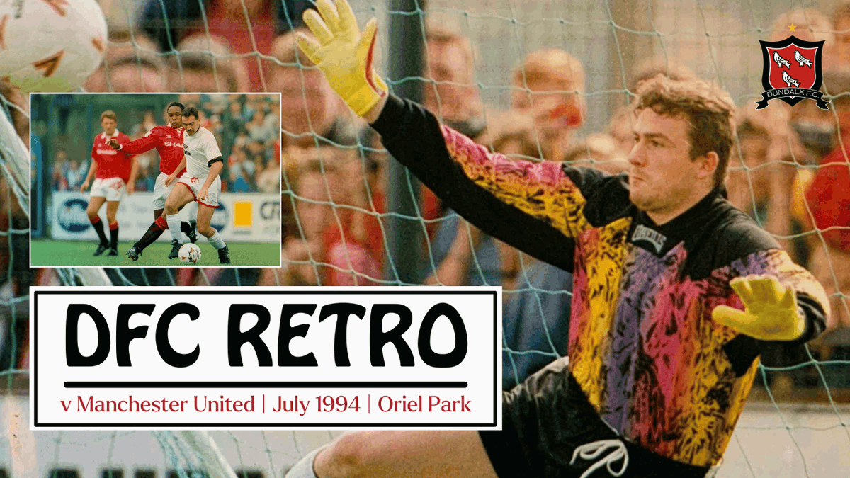 3️⃣0️⃣ years ago today, we played Manchester United in a testimonial match for Gino Lawless at Oriel Park.