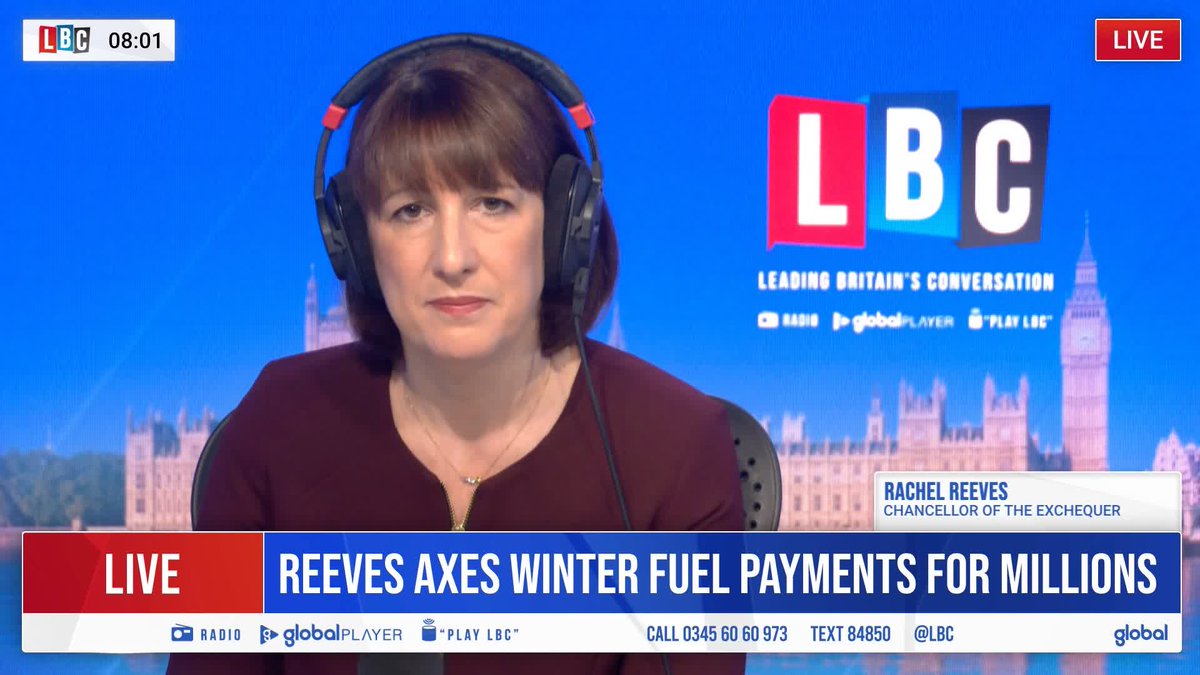 ’Do you know how many children are in private education?’ ‘7%.’ ‘500,000 children. 7% is a chunky number.’ Now that parents must pay VAT on private school fees from January, Rachel Reeves suggests to Nick Ferrari ’less than 10% of children’ will move to the state system.