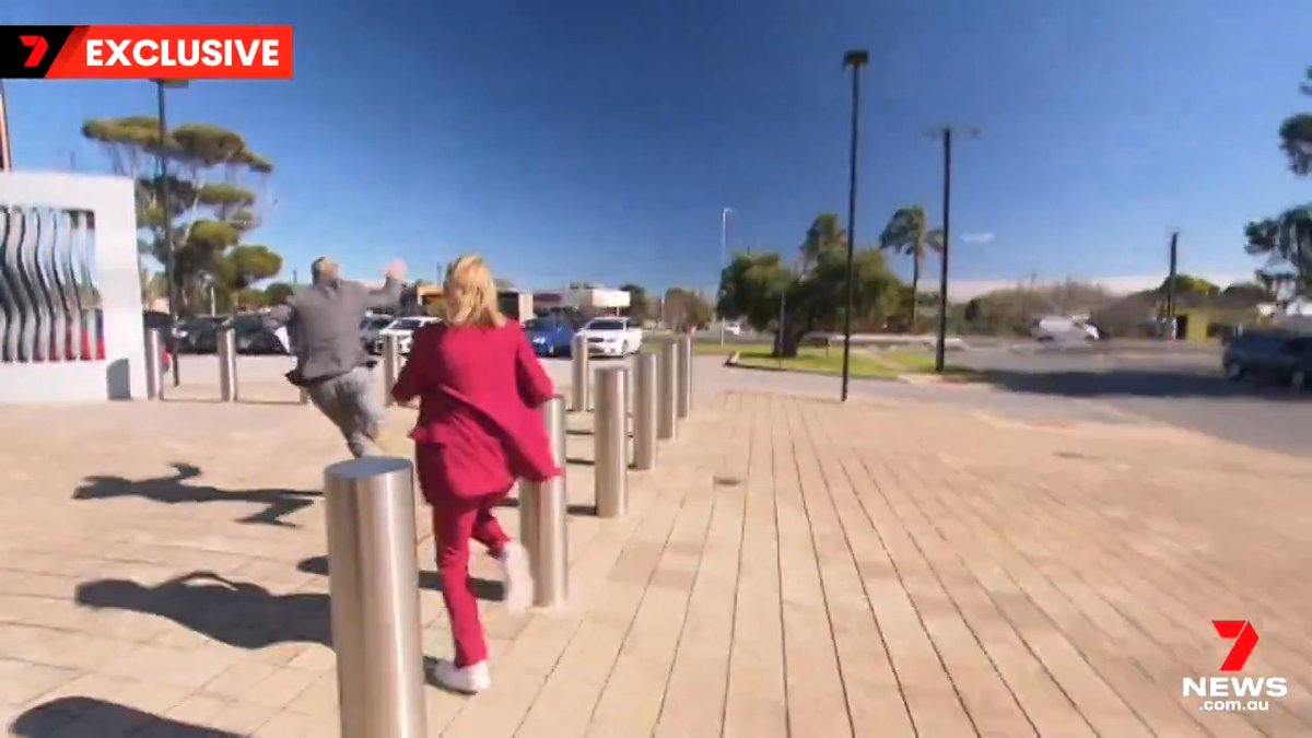 EXCLUSIVE: Robert De Jonge has run for mayor and federal politics but today, he was running from our cameras after facing a Christies Beach magistrate, charged with stalking and breaching an intervention order. #7NEWS