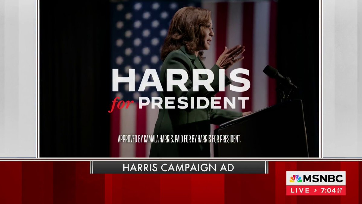 VP Harris is out with her first television ad of the campaign.