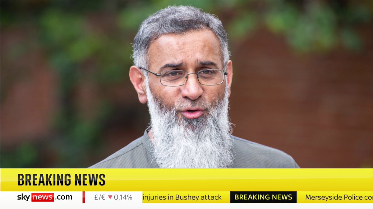 BREAKING: Islamist preacher Anjem Choudary has been jailed for life with a minimum term of 28 years for directing a terrorist organisation. ➡️ 📺 Sky 501, Virgin 602, Freeview 233 and YouTube