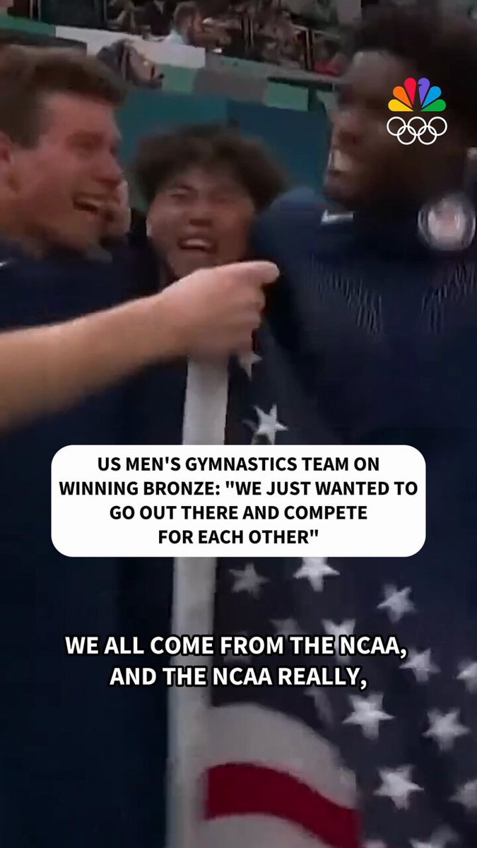 "We just wanted to go out there and compete for each other" Team USA's Asher Hong talks about the men's USA Gymnastics team taking home an Olympic team medal for the first time in 16 years! Tune into the Paris Olympics on NBC Entertainment and Peacock.