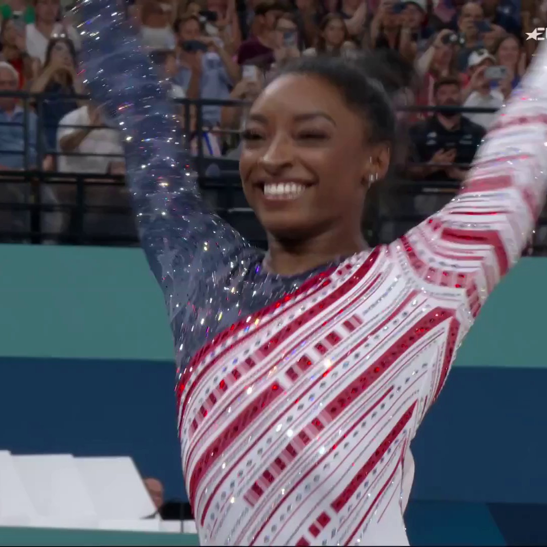 𝐃𝐞 𝐥𝐚 𝐩𝐨𝐞́𝐬𝐢𝐞 : Simone Biles s'envole 😍 Dégustez chaque instant de #Paris2024 sur Eurosport, disponible via la plateforme Max