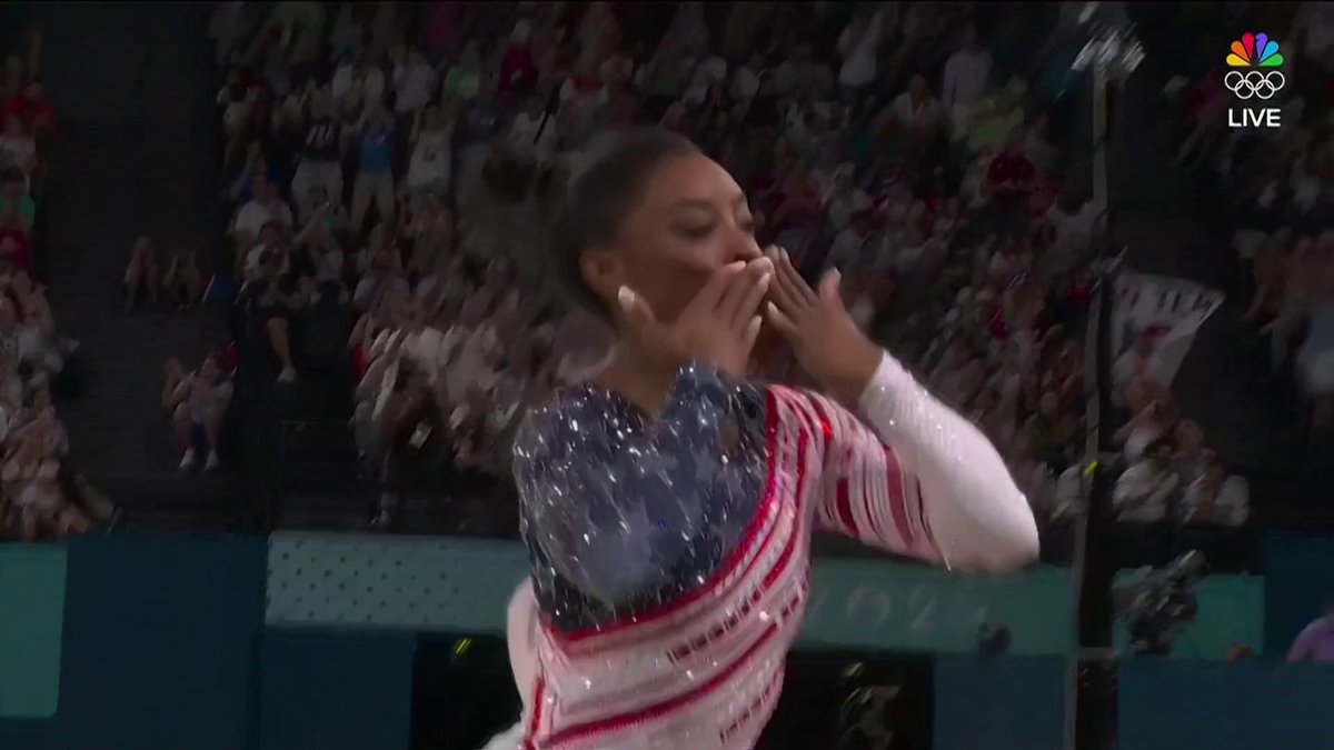WOW. SIMONE BILES JUST DID THAT. 🔥 #ParisOlympics 📺 NBC and Peacock