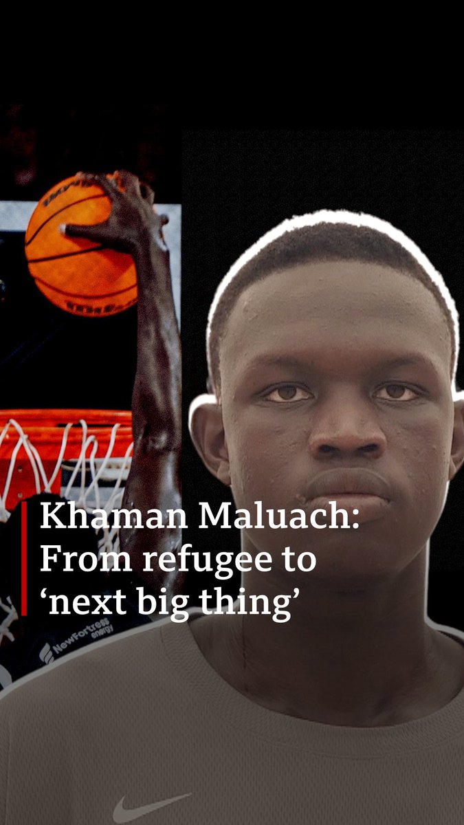 🇸🇸 17-year-old Khaman Maluach, who fled South Sudan and was once a refugee, is now competing for South Sudan🏀 in #Paris2024. He is expected to be one of the hottest players for the NBA Draft next year. Kelvin Kimathi has more on the 7ft 2in (2.18m) tall teenager's story.