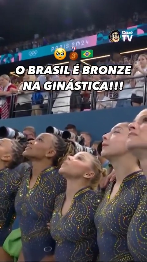 ELAS FIZERAM HISTÓRIA! 😭 A SELEÇÃO FEMININA É MEDALHA DE BRONZE NA DISPUTA POR EQUIPES DA GINÁSTICA ARTÍSTICA! 🥉 HISTÓRICO, ESPETACULAR, ÚNICO. QUE MOMENTO INCRÍVEL. AVISA QUE ELAS SÃO A HISTÓRIA. AVISA QUE AQUI É BRASIIIIIIILLLLLLL!!! 🇧🇷 #OlimpíadasNaCazéTV #Paris2024