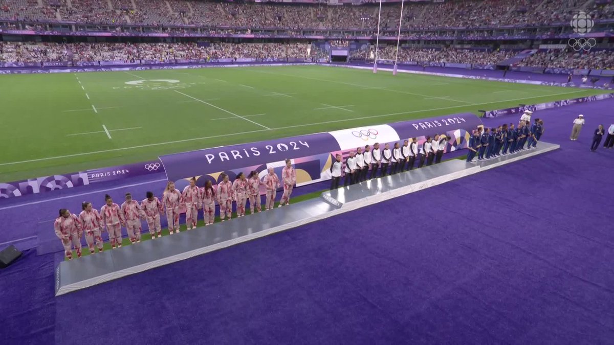 Stunning in silver 🥈 Canada's women's rugby sevens team's silver medal in Paris is the nation's best-ever result in the event 🇨🇦 #TeamCanada | #Paris2024 | Radio-Canada Sports