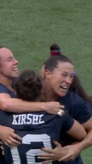 THE TRUCK STICK THAT MADE HISTORY. 💥🏉 USA women's rugby sevens win their first-ever Olympic medal in a STUNNING FINISH. USA Rugby | #ParisOlympics