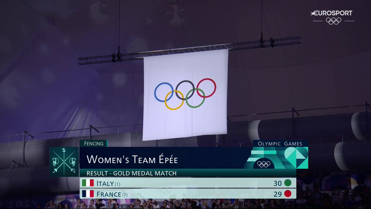 LA STOCCATA, quella decisiva: sì, abbiamo vinto l'oro 😍😍😍🥇 #Olympics #HomeOfTheOlympics #Olimpiadi #Parigi2024 #Paris2024 #ItaliaTeam