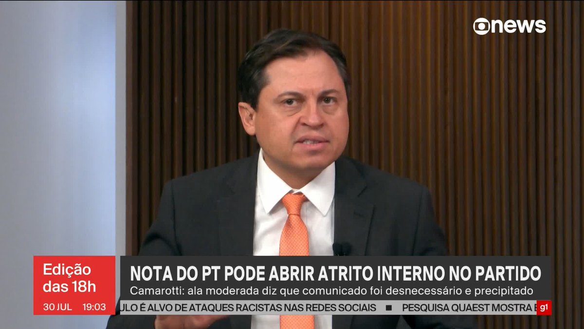 ”O presidente Lula está construindo uma justificativa para apoiar uma farsa na Venezuela, que é essa eleição do Maduro", diz Gerson Camarotti. ➡Assista na #GloboNews: #Edição18