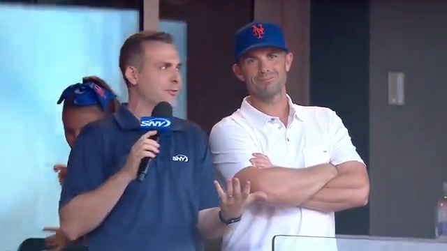 "As I get older, I feel like I'm getting more sentimental and emotional every time I walk into this place. The reception, the reaction. It makes me feel so great and love the fact I was a lifelong Met" - David Wright