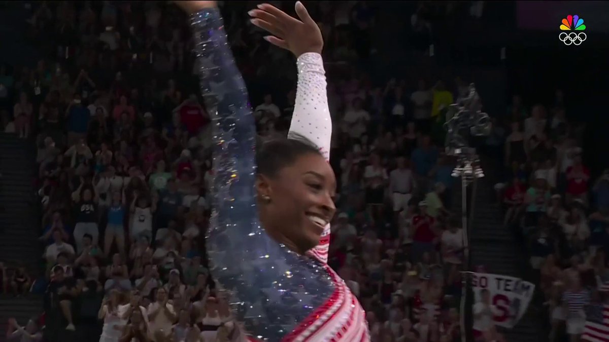 SHE HAS SPOKEN. ๐ฃ๏ธ Simone Biles' Olympic floor routine from the women's team final is a MUST-WATCH. ๐บ #ParisOlympics on NBC and Peacock