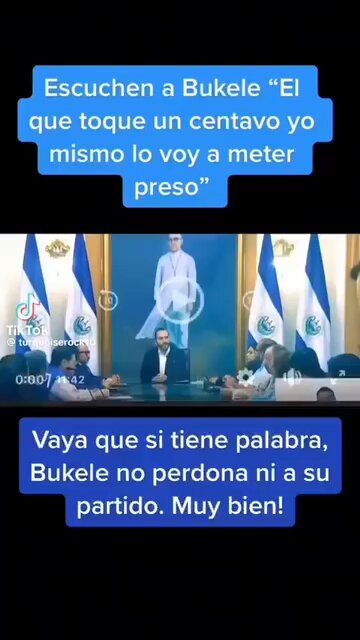 “Al que toque un centavo yo mismo lo voy a meter preso” “Los nuevos diputados no pueden tener plazas fantasmas, no pueden tener asesores de asesores” Con este tipo de frases es que Nayib Bukele durmió a la gente, lo bueno es que poco a poco van reaccionando a la farsa.