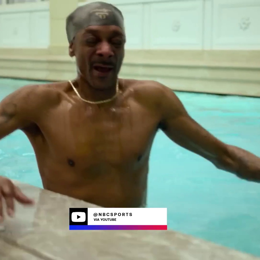"Ok Flipper" : Snoop Dogg prend des cours de natation avec la légende Michael Phelps 🏊♂️🇺🇸 #Paris2024