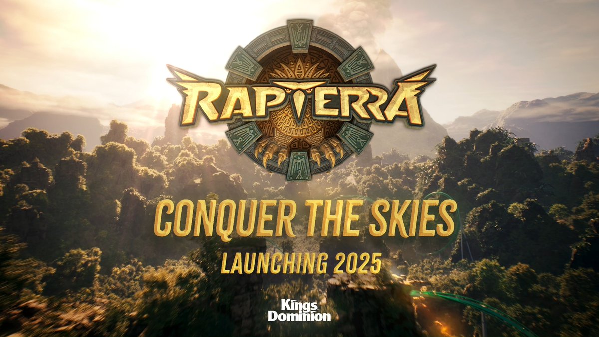Introducing #Rapterra, the world’s tallest and longest launched wing coaster coming to Kings Dominion in 2025! 🦅 Details: