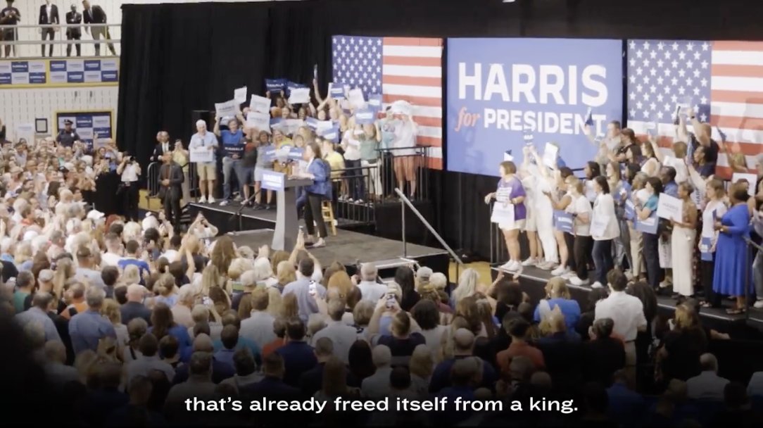 This election is about all of us. What we're willing to fight for, how hard we're willing to work, and what kind of country we want to be. @GretchenWhitmer and I are ready to work to put Kamala Harris in the White House. Are you with us?