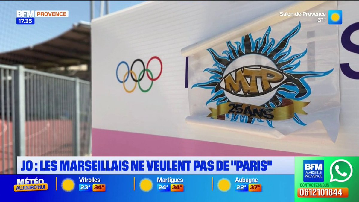 💬"Ça fait mal de voir le logo marqué Paris à Marseille" Dans Marseille, certains partent à la chasse des inscriptions "Paris 2024" sur les affiches des Jeux olympiques