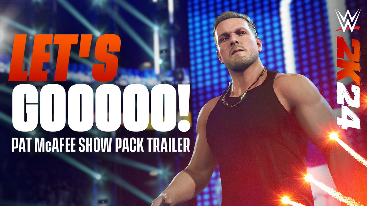 Out of the studio and into the ring, the Pat McAfee Pack is now available in #WWE2K24! LET’S GOOOOO!!! 🏈 Ty Schmit @dariusjbutler @bostonconnr