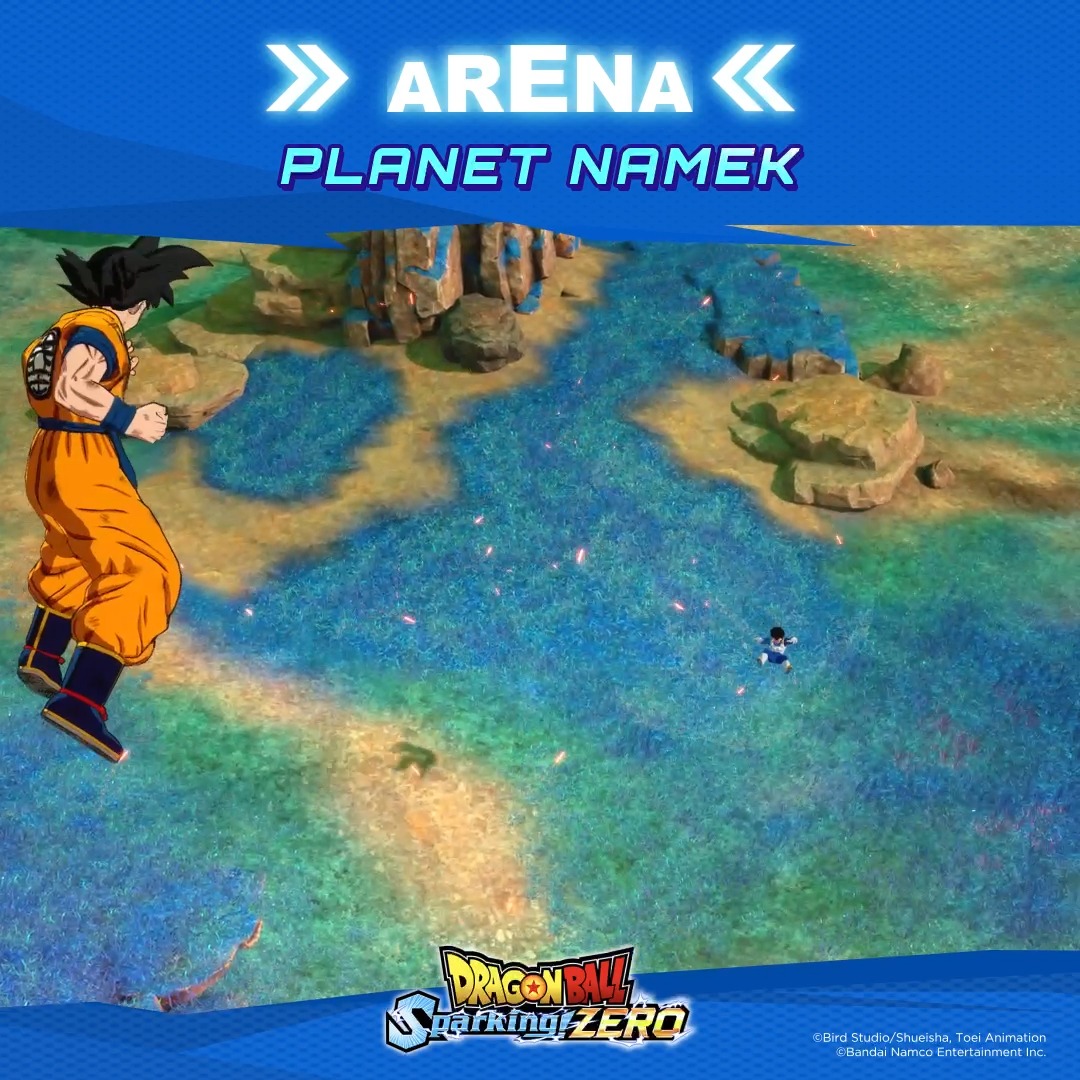Who could possibly destroy such a beautiful place? Get ready to experience new fights on Planet Namek in #DBSZ.