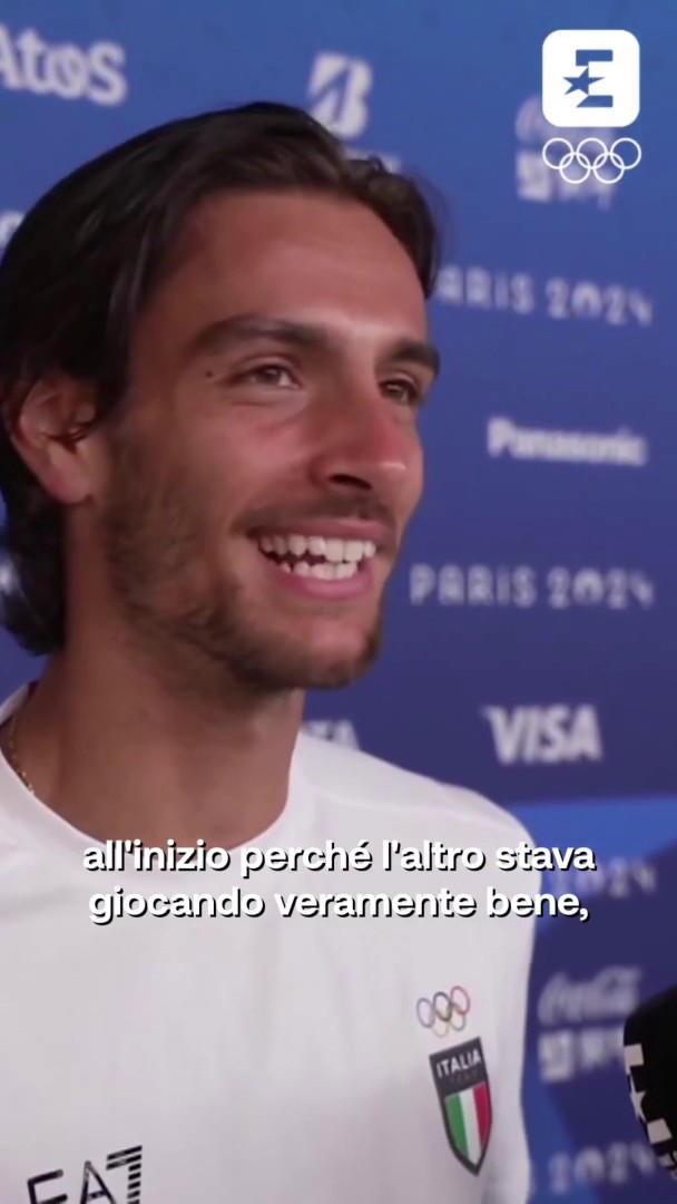 Lorenzo Musetti non ha deluso la nostra Dorothea Wierer 🥰🥰🥰 #HomeOfTheOlympics #Parigi2024 #ItaliaTeam #Tennis #Musetti