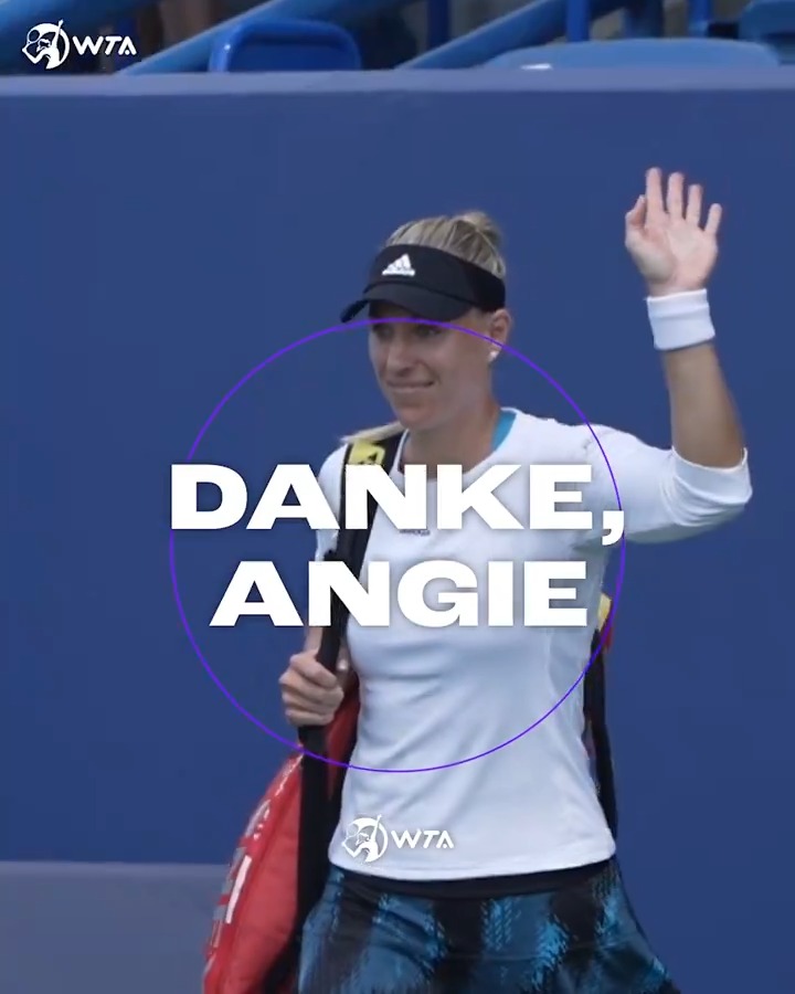 From your iconic double-fistpumps and KOMM JETZTs, to your unwavering will to win... 💪💪 We'll miss you out there, Angelique Kerber. #DankeAngie