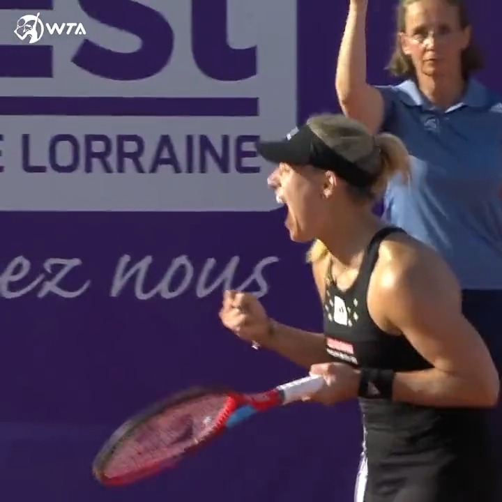 Some vintage Angelique Kerber GRIT for you to reminisce on 🍷 Click to watch the full match as she clinched the last title of her career at Strasbourg 2022 in style 🎥👇 #DankeAngie