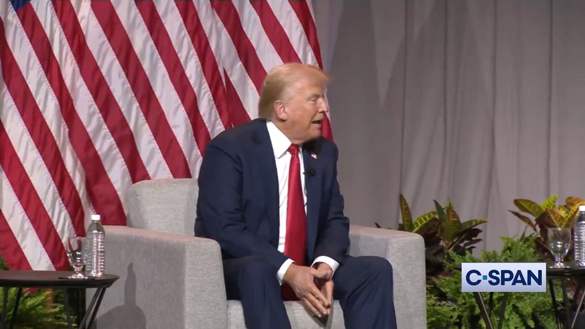 Former President Trump to Rachel Scott at #NABJ24: "I think it's disgraceful that I came here in good spirit. I love the Black population of this country. I've done so much for the Black population of this country..."