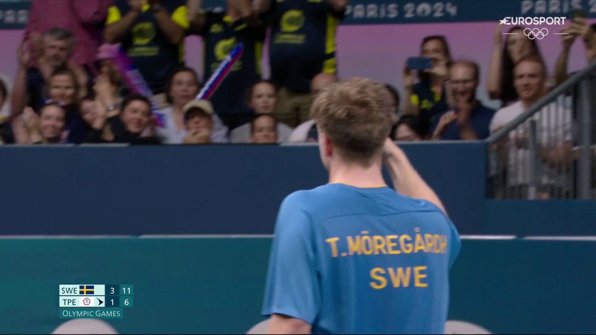 Kvartsfinalen är säkrad för Truls Möregårdh efter 4-1 i set mot Cheng-Jui Kao! 🇸🇪 📲 Streama varje ögonblick från OS i Paris 2024 – bara på Max