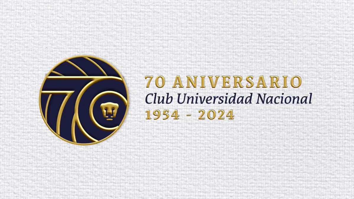 ¡Presentamos al logo ganador del concurso de la imagen conmemorativa de los 70 años del Club Universidad Nacional! Ángelo Alberto Medina, estudiante de la Facultad de Arquitectura de la UNAM, es el creador del logo ganador. Este bello logo representa con su diseño nuestra historia y gran tradición, envuelta en los colores azul y oro que portamos con tanto orgullo. #DePumasSoy #OhUniversidad