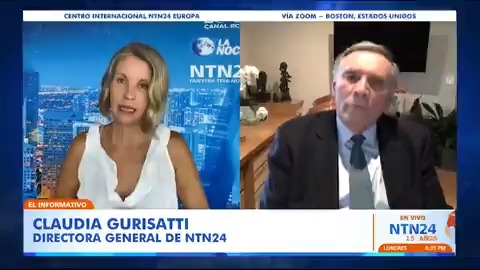 "No hay Maduro que no se pudra y no hay Cabello que no se caiga": Jamil Mahuad, expresidente de Ecuador, en diálogo con Claudia Gurisatti en el programa La Noche NTN24