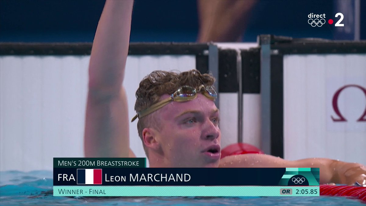 #Paris2024 🤩🔥 MAIS QUI ES-TU LÉON MARCHAND !!! NOUVELLE COURSE DE FOLIE ! NOUVELLE MÉDAILLE D’OR ! NOUVEAU RECORD OLYMPIQUE ! MAIS QUELLE SOIRÉE LES AMIS ! 😭🥹🇫🇷
