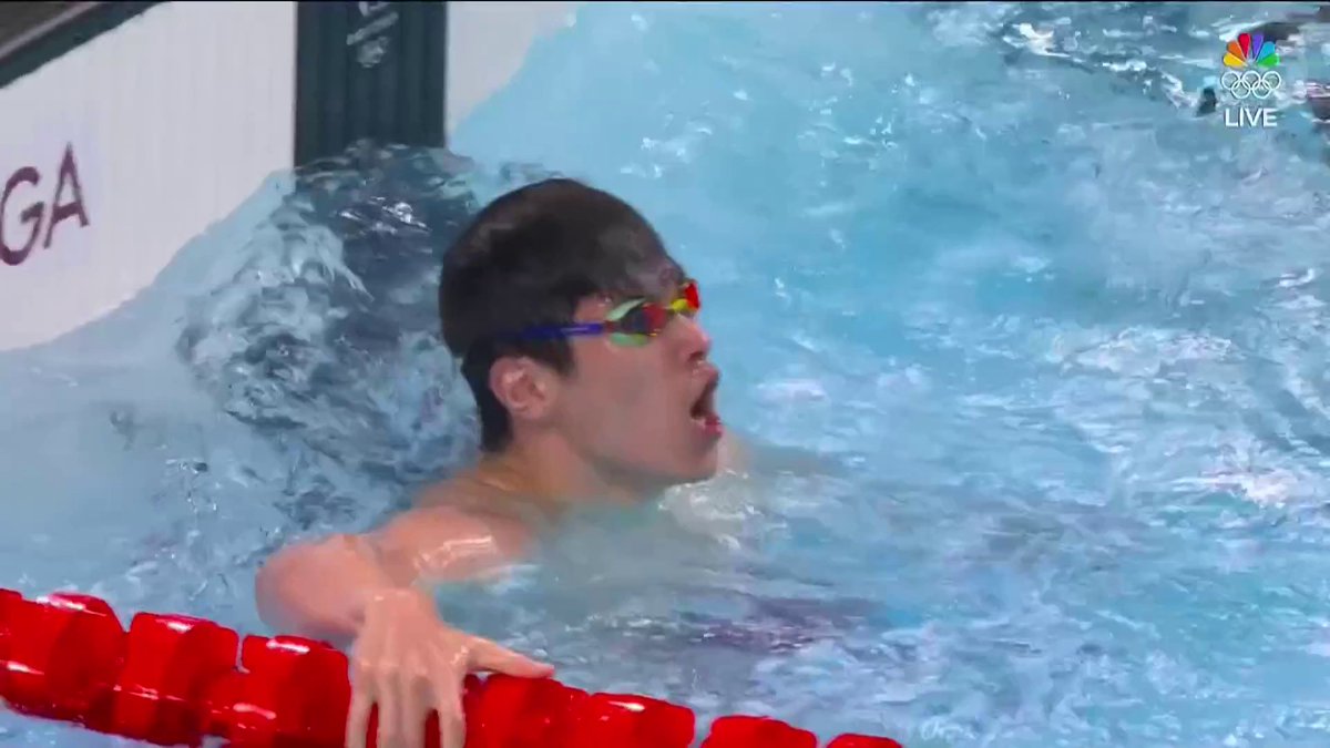 THE FIRST WORLD RECORD IN PARIS. 🚨 China's Zhanle Pan finishes the 100m free in 46.40 seconds. #ParisOlympics