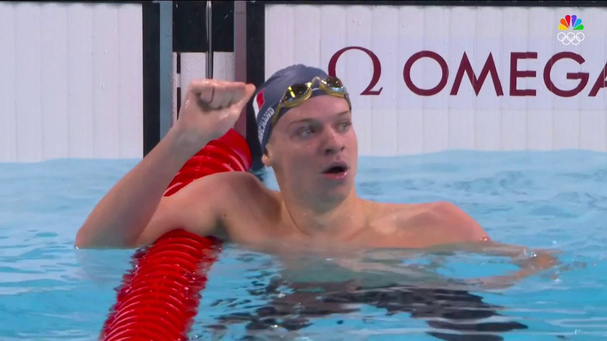 WHAT A MOMENT FOR FRANCE! 🇫🇷 In front of a home crowd, France's Leon Marchand breaks the Olympic record to win GOLD in the men's 200m fly. 📺 #ParisOlympics on NBC and Peacock