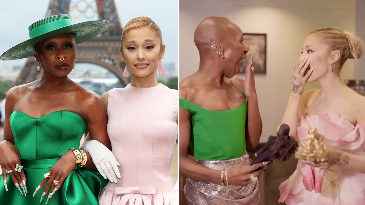 Ariana Grande and Cynthia Erivo react to their Wicked Barbies! 💗💚