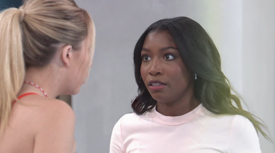 "I definitely just saw something I wasn't supposed to see." #GH